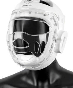 Casque de protection pour enfants homologué WKF Approved, blanc Tokaido