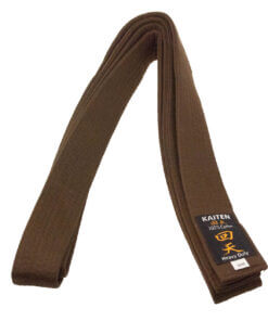Ekstra tykt brunt Kaiten Karate-bælte