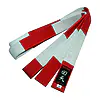 Ceinture de Karate rouge et blanche Kaiten