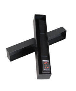 Ceinture noire en soie naturelle Kaiten
