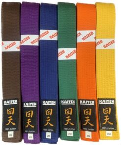 Ceintures de couleur Kaiten 100% coton