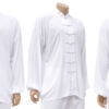 Haut Tai Chi en Viscose et Coton blanc