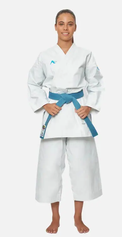 Kimono Karate Kata Deluxe Evo Combo Set – Premier League - bleu