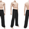 Pantalon Tai Chi en Viscose et Coton noir