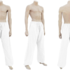 Pantalon Tangzhuang Coton-blanc