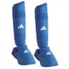 Protège tibia et pieds de Karate Adidas – bleu, rouge – WKF
