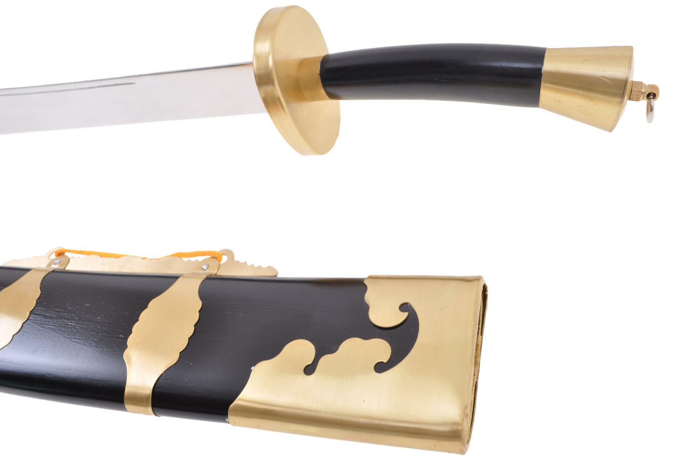 Sabre Traditionnel Wushu Rigide en Inox 5 Sabre Wushu Semi rigide Inox