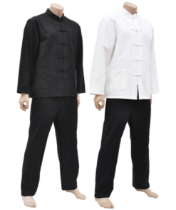 Tenue Traditionnelle Tangzhuang Manches Longues en Coton