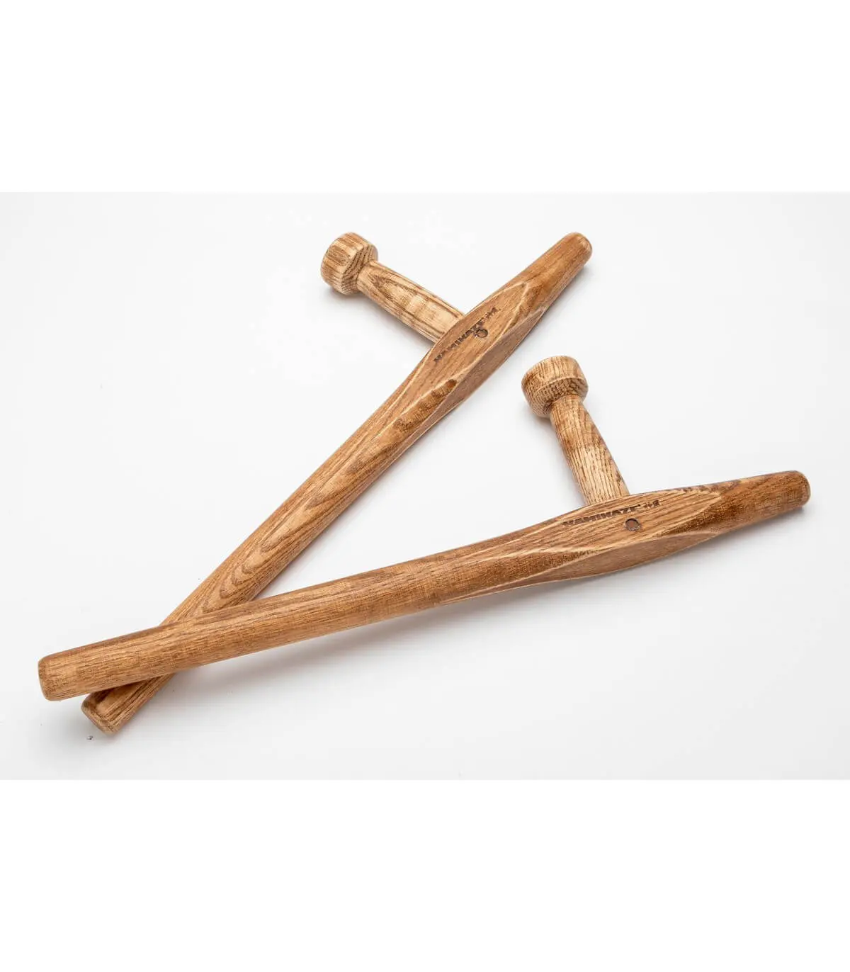 Tonfa Kamikaze Professionnel Kobudo chêne rond la paire