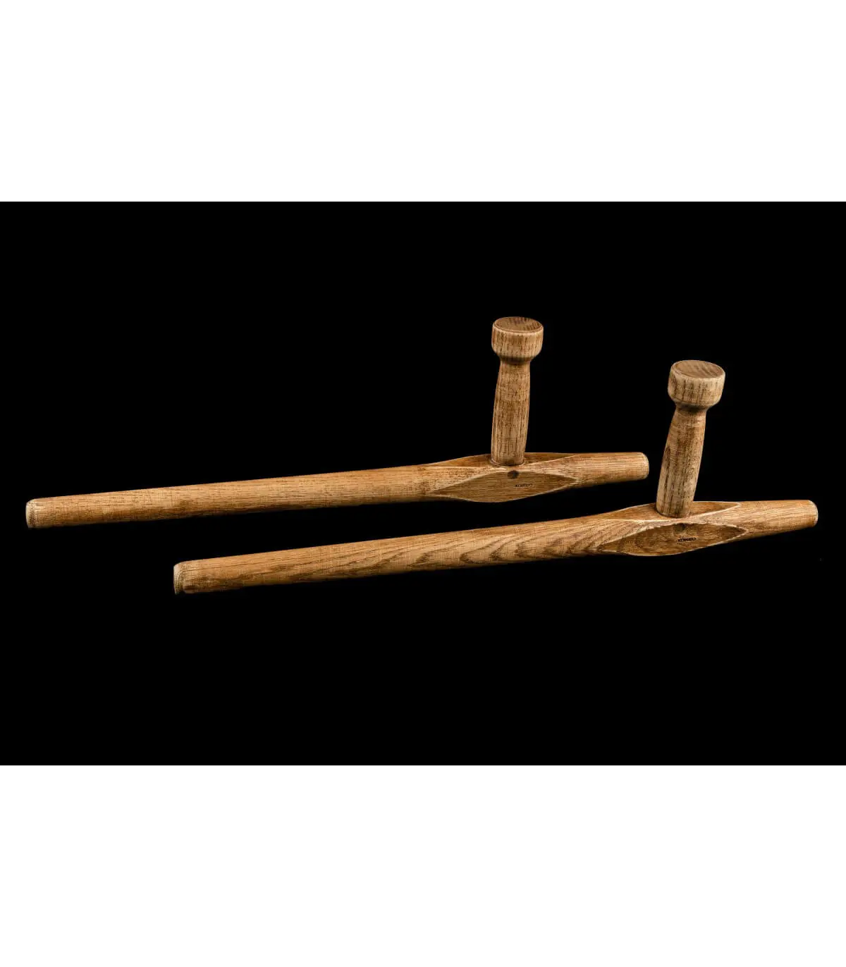 Tonfa Kamikaze Professionnel Kobudo chêne rond - paire