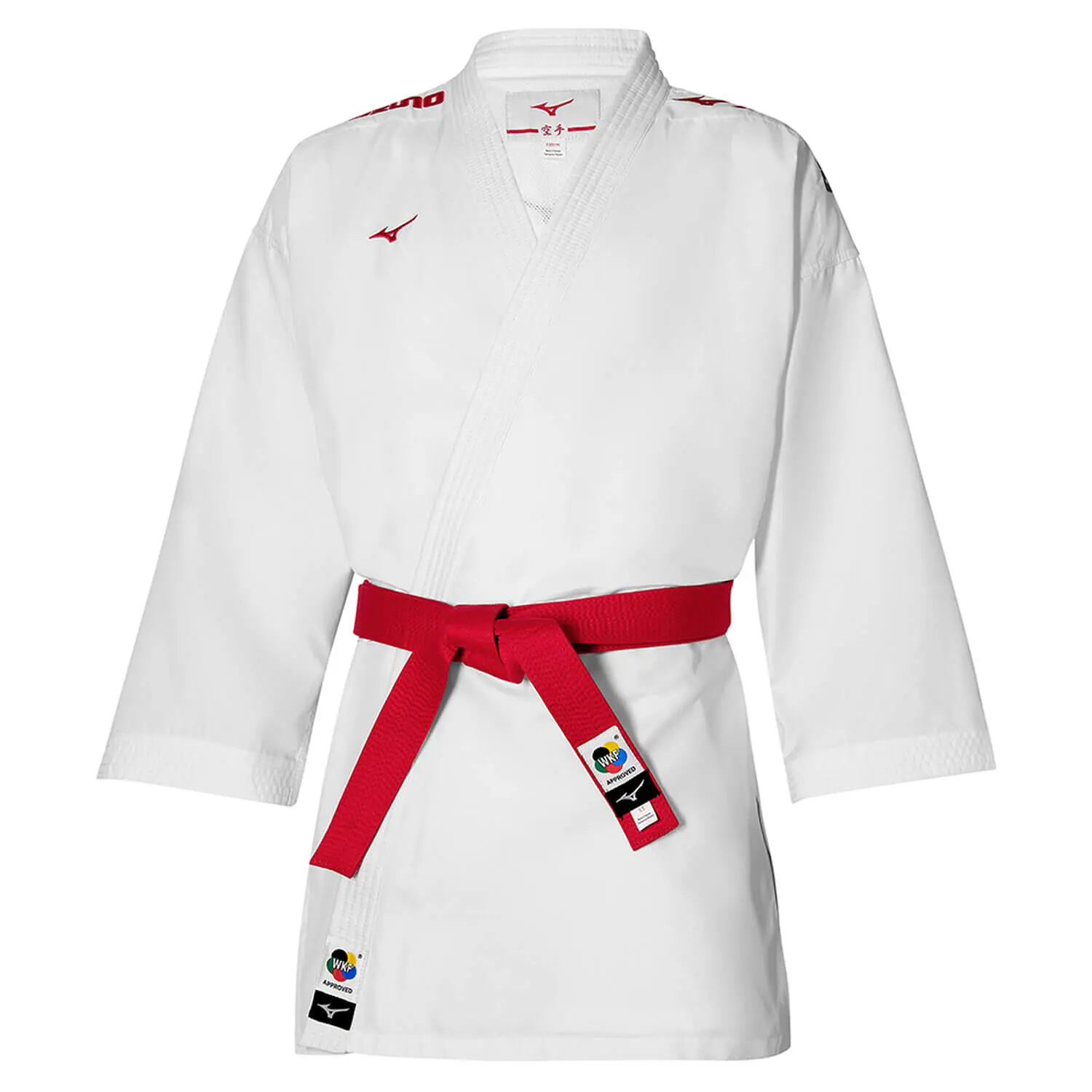 Veste Karate kumite Tôshi brodée Mizuno 3 Veste Karate kumite Tôshi WKF brodée Mizuno