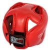 casque karate contact rouge combat
