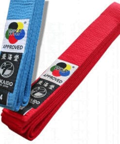 Ceinture de compétition de Karate Tokaido - Rouge ou Bleue