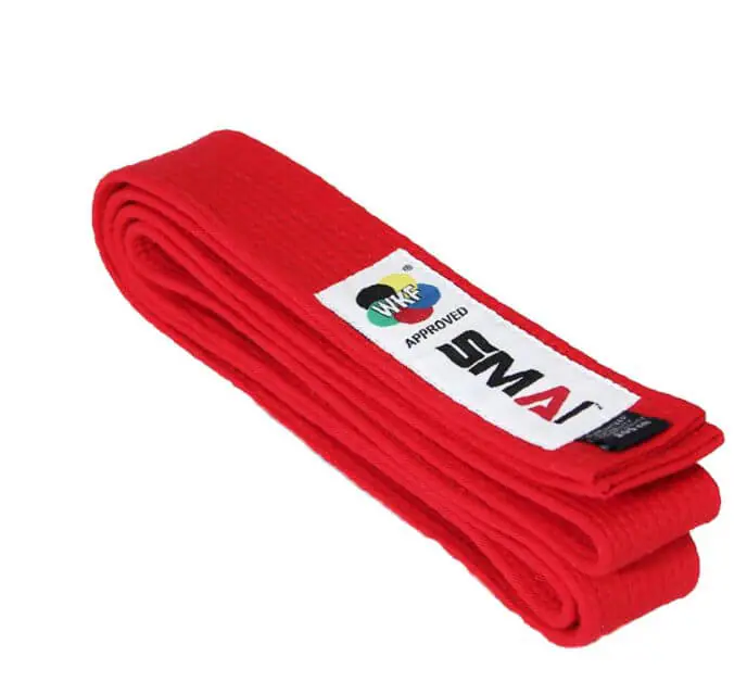Ceinture De Karaté Kata Premium SMAI - WKF 4 ceinture-de-karate-kata-premium-smai-wkfv-rouge