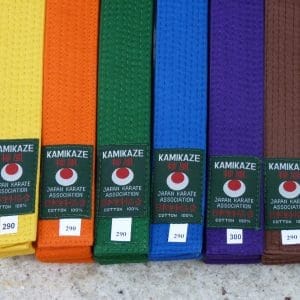 Ceintures de couleur karate