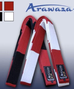ceinture-karate-master-rouge-blanche-ou-rouge-noire-arawaza master