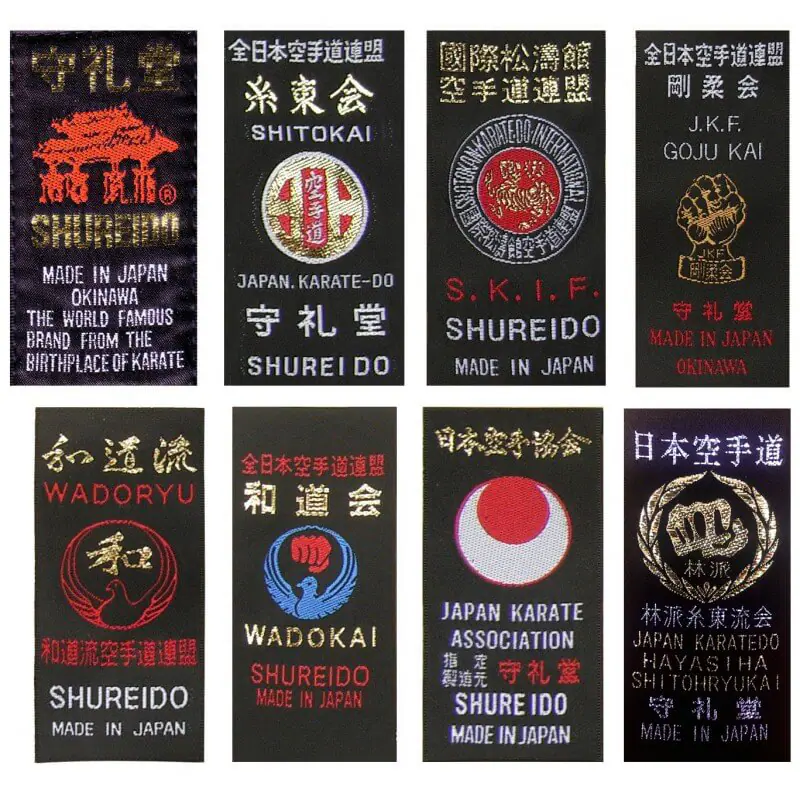 Ceinture de Karate Rouge et Blanche SHUREIDO Coton - Extra Large 5 ceinture-karate-shureido-rouge-et-blanche-6-eme-dan-etiquettes