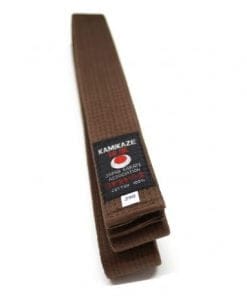 Ceinture Marron de Karate KAMIKAZE