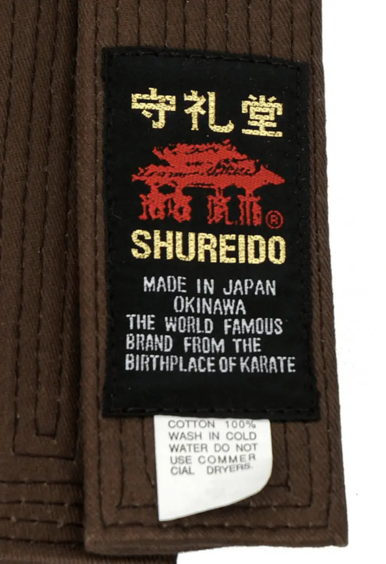 ceinture-marron-de-karate-shureido-extra-large-etiquette