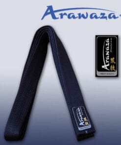 Ceinture noire de Karate ARAWAZA DELUXE coton ou satin