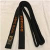 Ceinture noire karate HIROTA 100% coton qualité supérieure