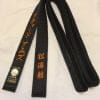 Ceinture noire karate HIROTA Satin qualité supérieure