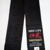 Ceinture Noire de Karate KAMIKAZE Extra large en Soie Naturelle