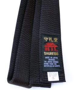 Ceinture Noire de Karate SHUREIDO - Coton ou Soie-Satin - Extra Large