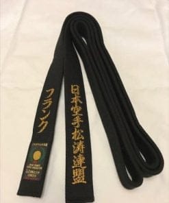 Ceinture noire karate HIROTA YOHACHI 100% Coton - Extra Large