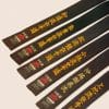 Ceinture Noire de Karate SHUREIDO - Coton ou Soie-Satin qualité supérieur