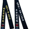 ceinture-noire-karate-shureido-satin-broderie-2-pointes