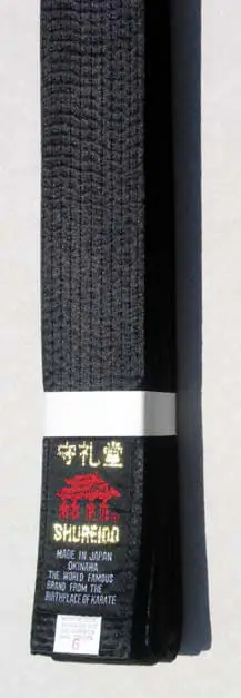 ceinture-noire-karate-shureido-zoom-satin
