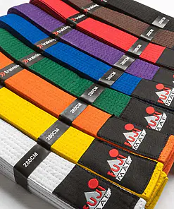 Ceintures arts martiaux de couleur