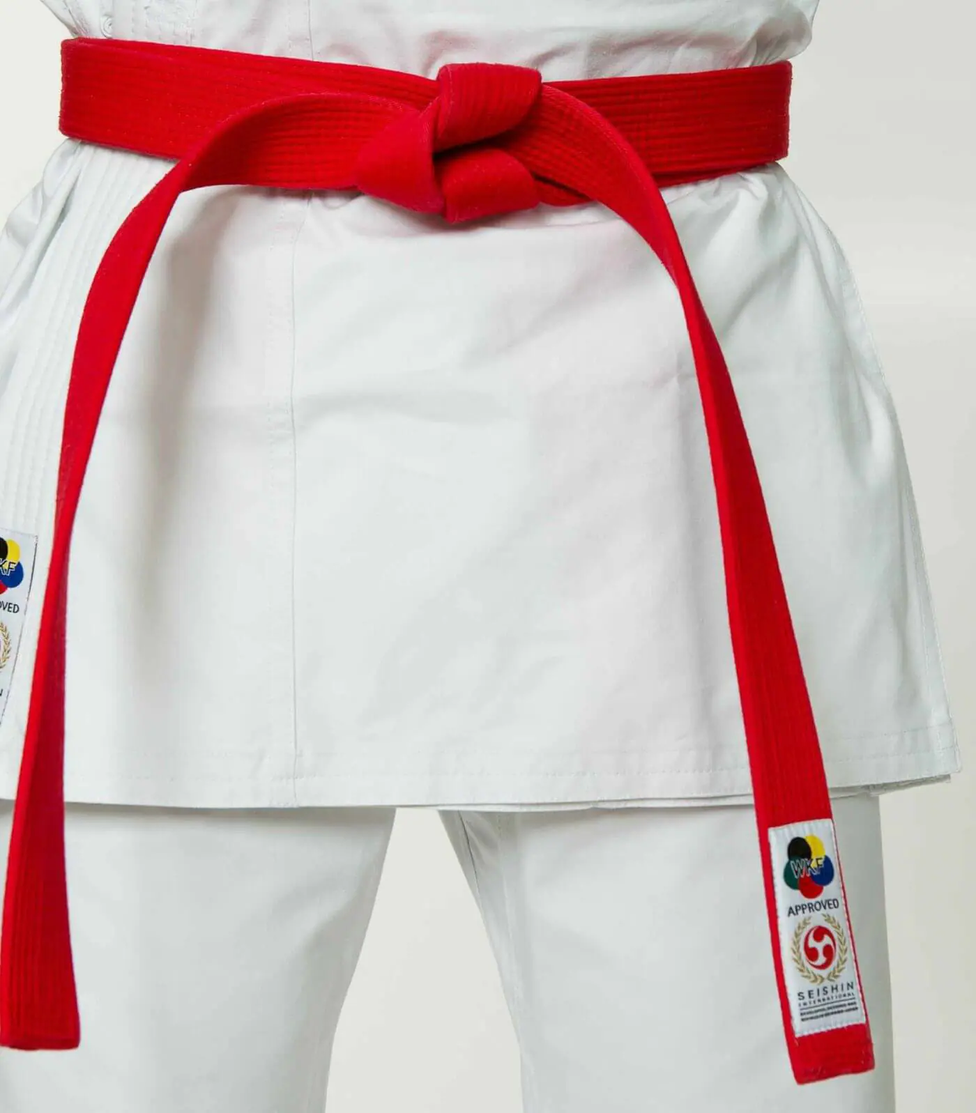 ceintures-de-competition-seishin-international-wkf-coton-rouge