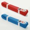 ceintures-de-competition-seishin-international-wkf-rouge-et-bleu-coton