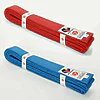 ceintures-de-competition-seishin-international-wkf-rouge-et-bleu-coton
