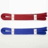 ceintures-de-competition-seishin-international-wkf-rouge-et-bleu-satin-profil