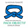 Cours de Karate en ligne Ceinture bleue PACK OBJECTIF Karate3G™ vidéo