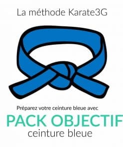 Cours de Karate en ligne Ceinture bleue PACK OBJECTIF Karate3G™ vidéo