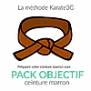 Cours de Karate en ligne Ceinture Marron PACK OBJECTIF Karate3G™ 2 Cours de Karate en ligne Ceinture marron PACK OBJECTIF Karate3G™ vidéo