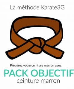 Cours de Karate en ligne Ceinture marron PACK OBJECTIF Karate3G™ vidéo