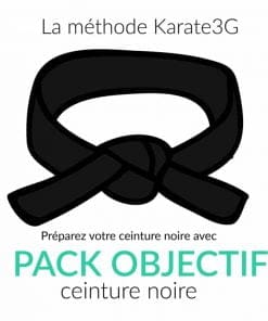 Cours de Karate en ligne Ceinture Noire PACK OBJECTIF Karate3G™ vidéo