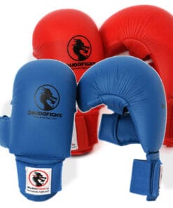 Gants de Karate BUDO-FIGHT avec pouce - bleu ou rouge