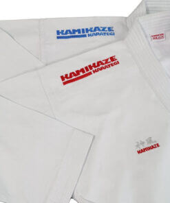 karategi Kamikaze Premier Kata épaules brodées en rouge et bleu