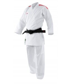 Kimono kumité de couleurs PrimeGreen Adidas-rouge