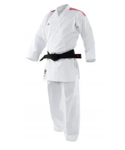 Kimono kumité de couleurs PrimeGreen Adidas-rouge