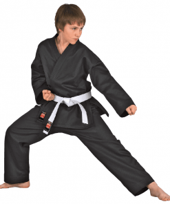 Kimono Dojo-Line de DANRHO pour Karate - Noir