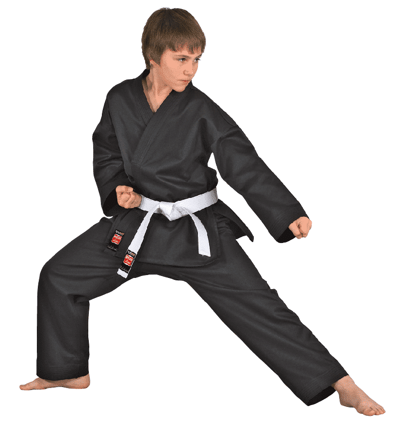 Kimono Dojo-Line de DANRHO pour Karate - Noir