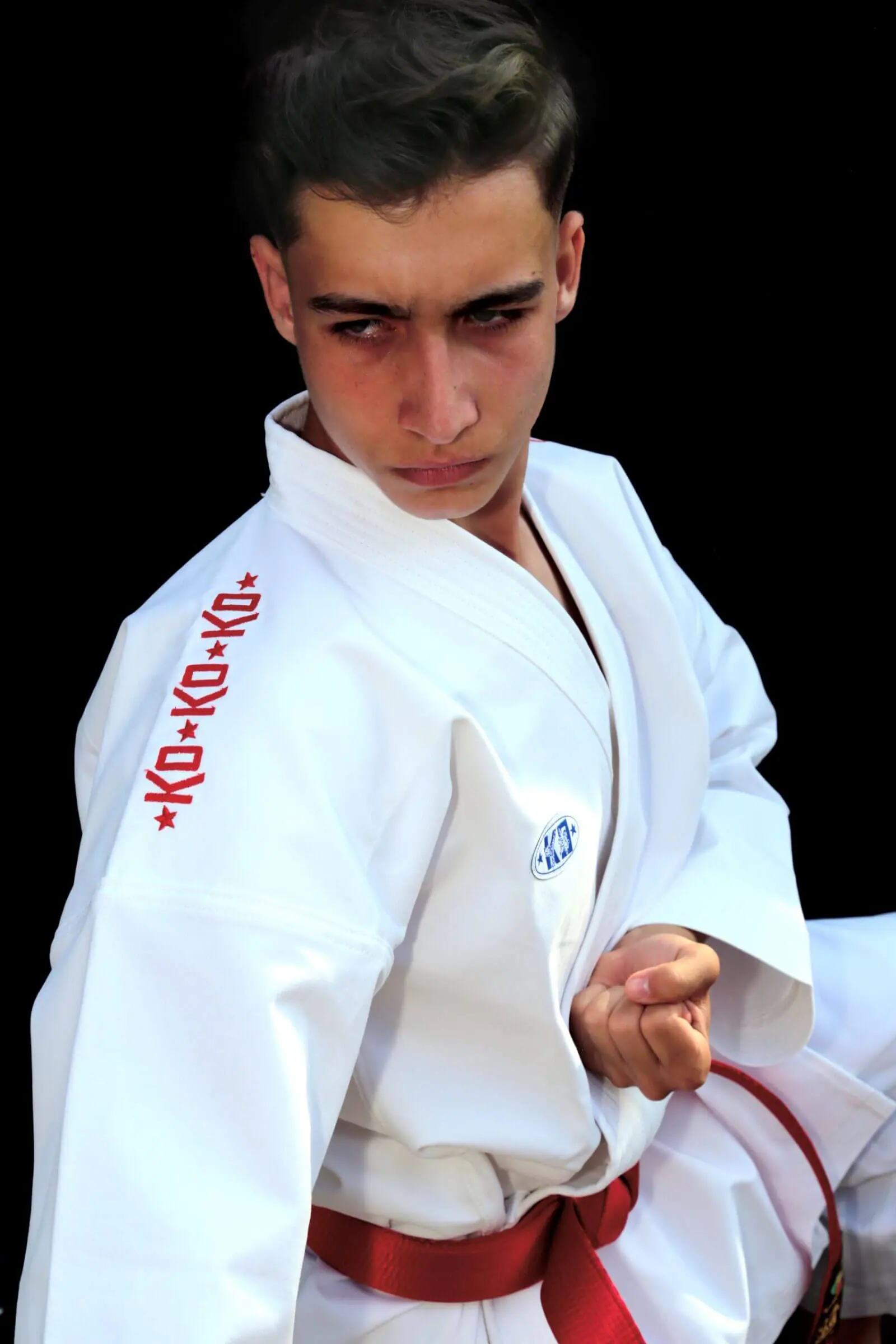 kimono-karate-ko-italia-elegant-kata-premiere-league-rouge