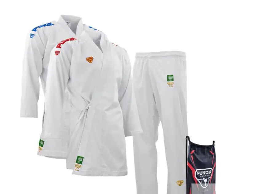 Kimono Karate PUNOK WKF Compétition Kumite - Takyon Set 3 pièces 3 Kimono Karate PUNOK WKF Compétition Kumite - Takyon Set 3 pièces